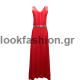 Βραδινο φορεμα - Φόρεμα  maxi μουσελίνα με ζώνη  στην μέση 4034/574 ΦΟΡΕΜΑΤΑ